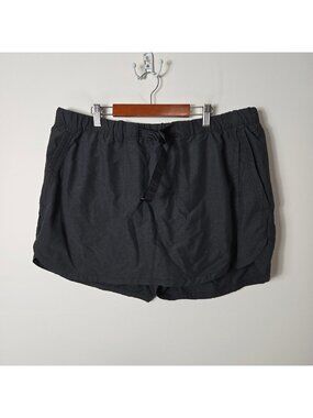 REI Co-Op Women's Size XL Trailmade Ripstop Nylon Charcoal Grey Skort Belted UPF